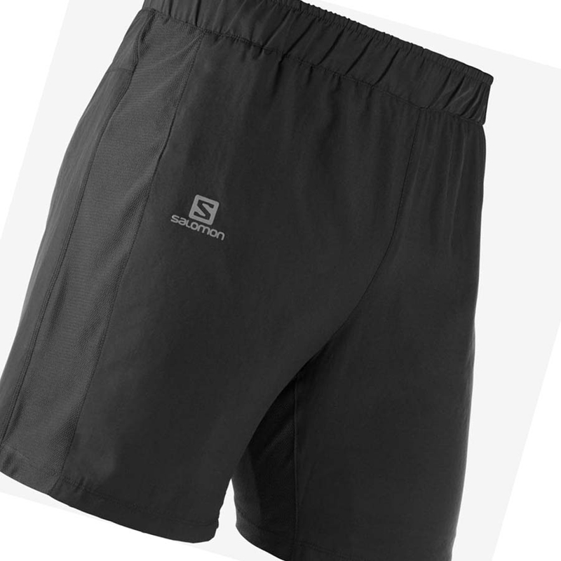 Salomon AGILE 2IN1 Shorts Herr Svarta | MAEUWTV-16