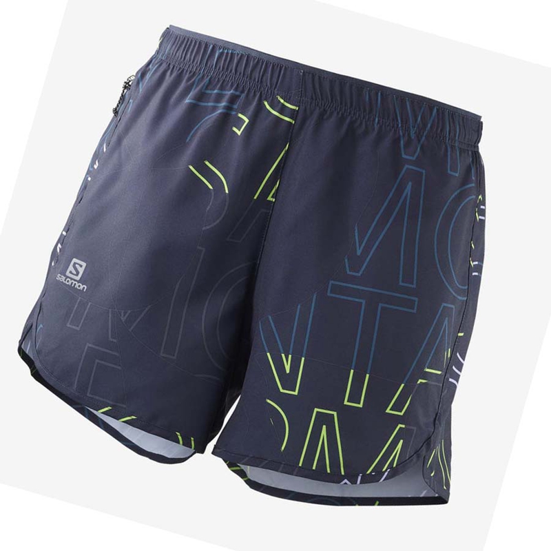 Salomon AGILE Shorts Dam Blå | XWLSATI-54