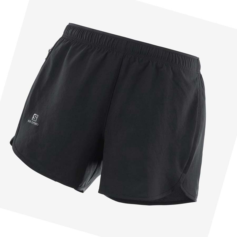 Salomon AGILE Shorts Dam Svarta | ZKLWXJR-01