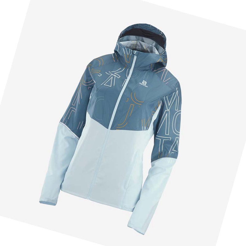 Salomon AGILE WIND WINDBREAKERS Jacka Dam Gröna | JLKTMYO-30