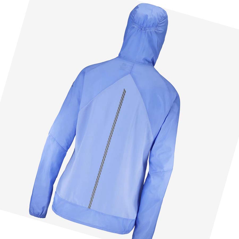 Salomon BONATTI CROSS WIND WINDBREAKERS Jacka Dam Blå | GFWEZUC-60