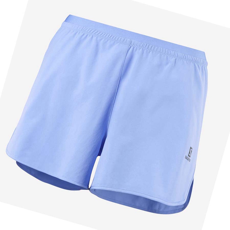 Salomon CROSS 3\'\' Shorts Dam Blå | TPKVEXR-95