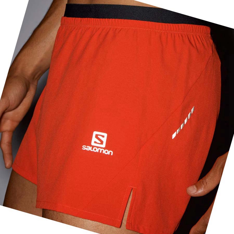 Salomon CROSS 3'' Shorts Herr Orange | LWQRDOP-12