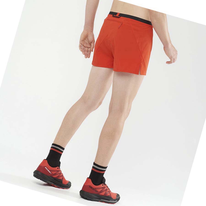 Salomon CROSS 3'' Shorts Herr Orange | LWQRDOP-12