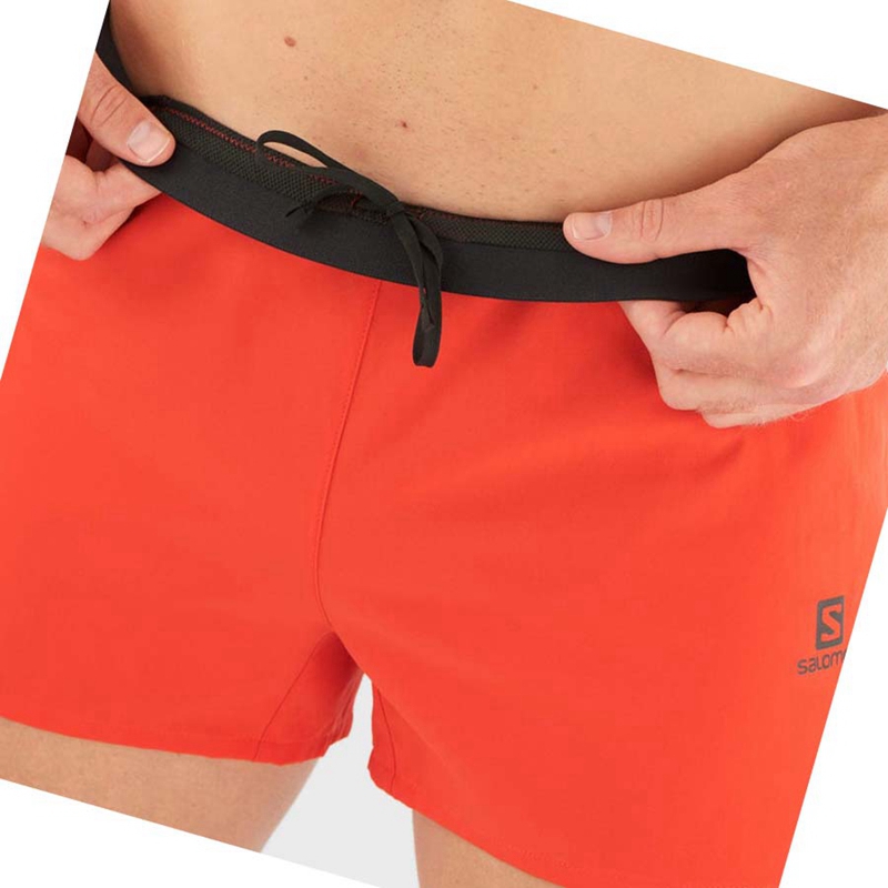 Salomon CROSS 3'' Shorts Herr Orange | LWQRDOP-12