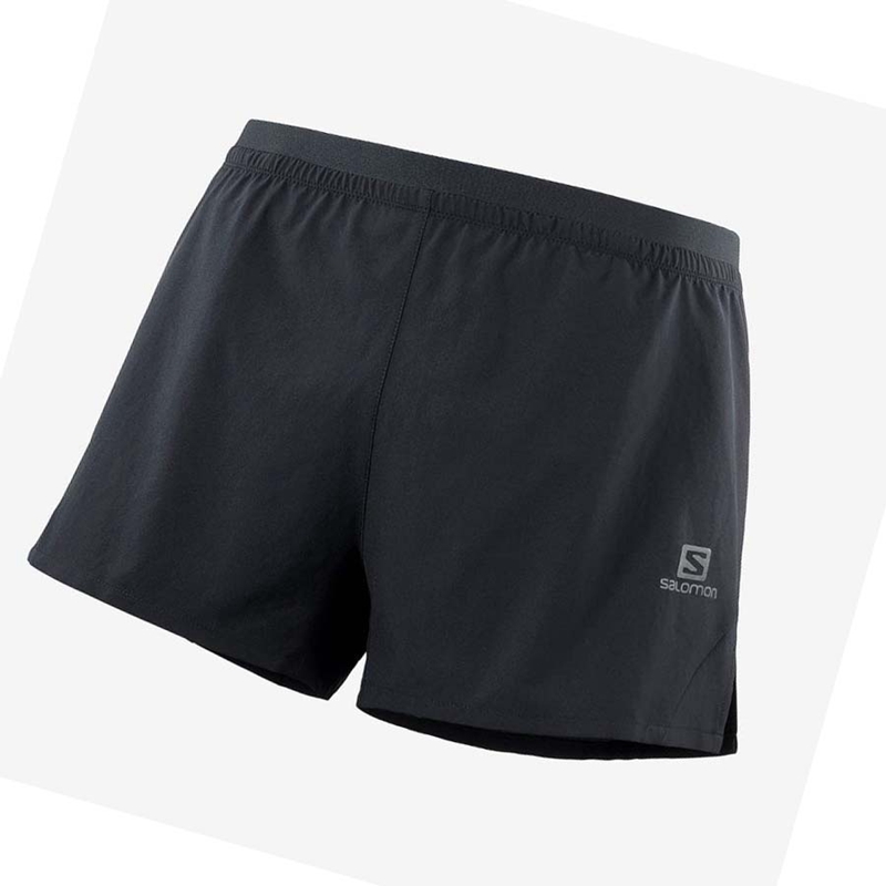 Salomon CROSS 3\'\' Shorts Herr Svarta | WUCVXQD-32