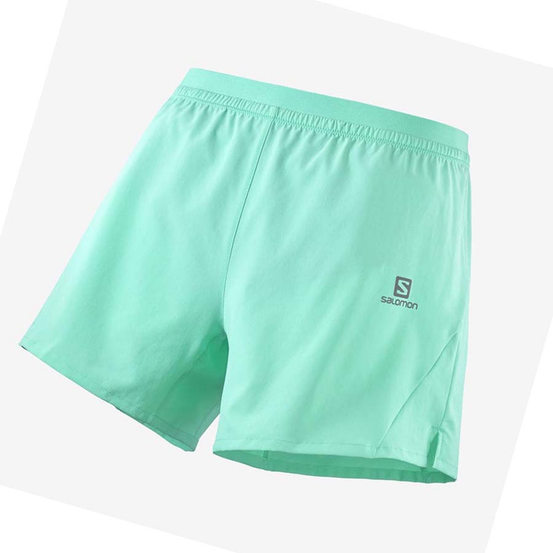 Salomon CROSS 5\'\' Shorts Herr Mintgröna | LSDVJQR-39