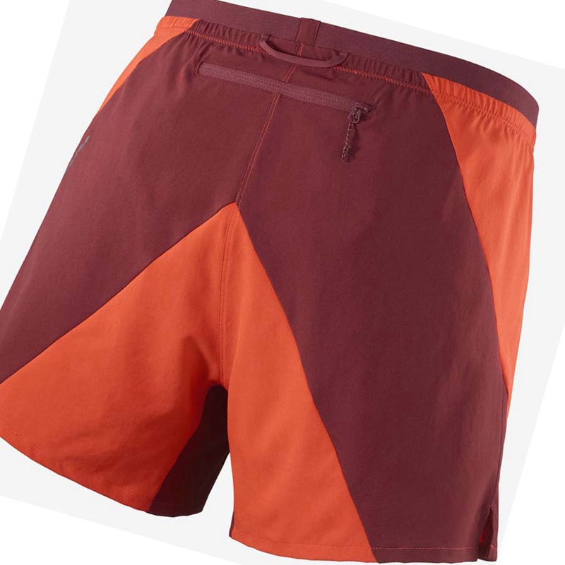 Salomon CROSS 5'' Shorts Herr Orange | JNMUSWO-01