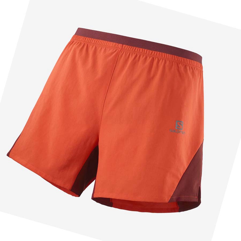 Salomon CROSS 5\'\' Shorts Herr Orange | JNMUSWO-01