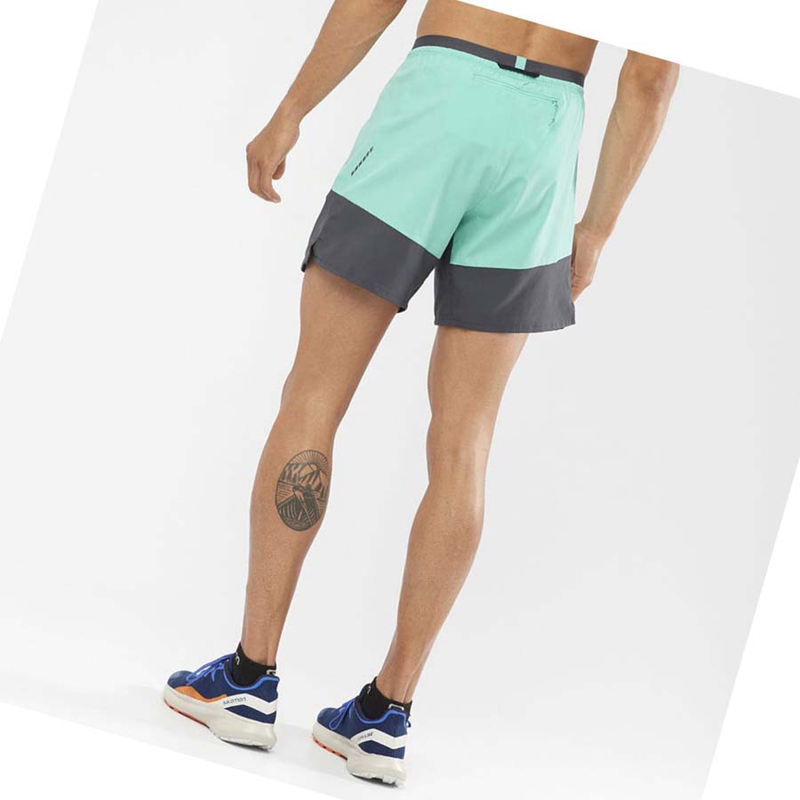 Salomon CROSS 7'' NO LINER Shorts Herr Mintgröna | IOTHXDK-70