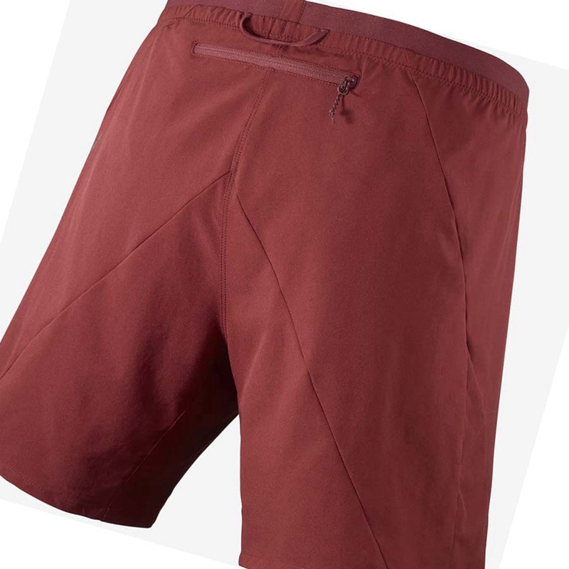 Salomon CROSS 7'' Shorts Herr Röda | BQXZLTJ-79