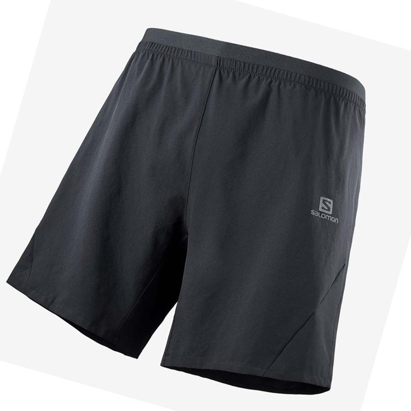 Salomon CROSS 7\'\' Shorts Herr Svarta | XIWVRCZ-58