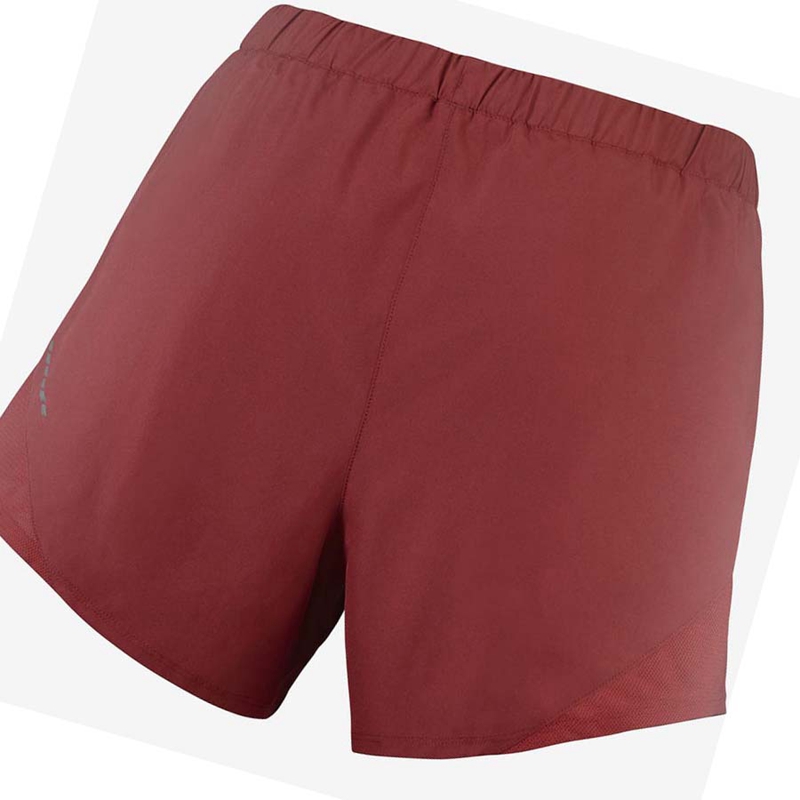 Salomon CROSS REBEL 4'' Shorts Dam Röda | DEANHRK-16