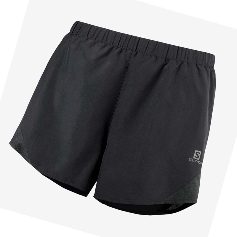 Salomon CROSS REBEL 4\'\' Shorts Dam Svarta | PUKQMVO-37