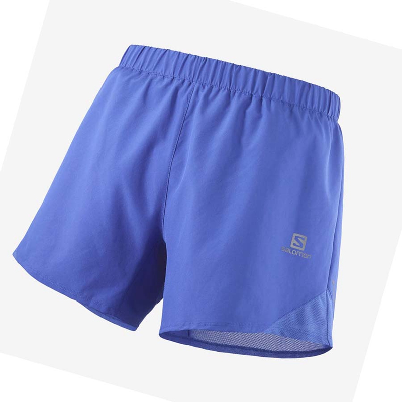 Salomon CROSS REBEL 5\'\' Shorts Herr Blå | SBCQORX-02