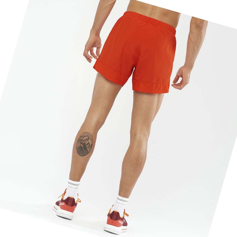 Salomon CROSS REBEL 5'' Shorts Herr Orange | NZJRCFV-09