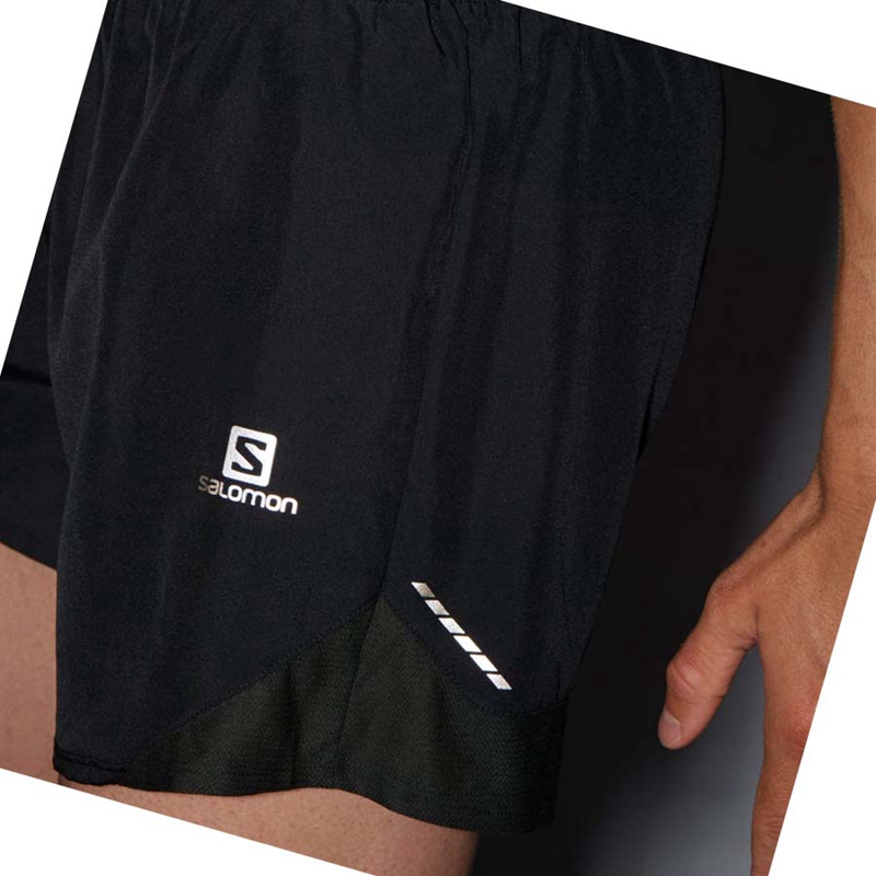 Salomon CROSS REBEL 5'' Shorts Herr Svarta | DLNIZGA-18