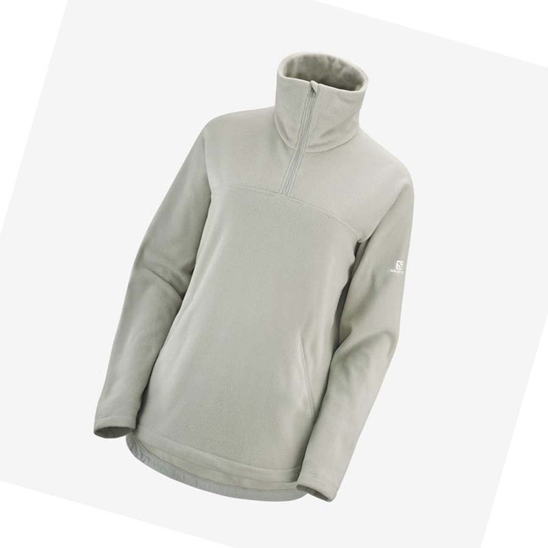 Salomon ESSENTIAL COSY FLEECE Hoodie Dam Vita | LKBGIOP-34