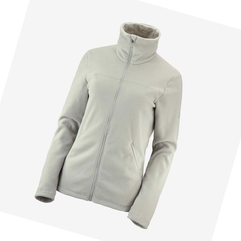 Salomon ESSENTIAL COSY FLEECE Hoodie Dam Beige | LPKAUCG-06