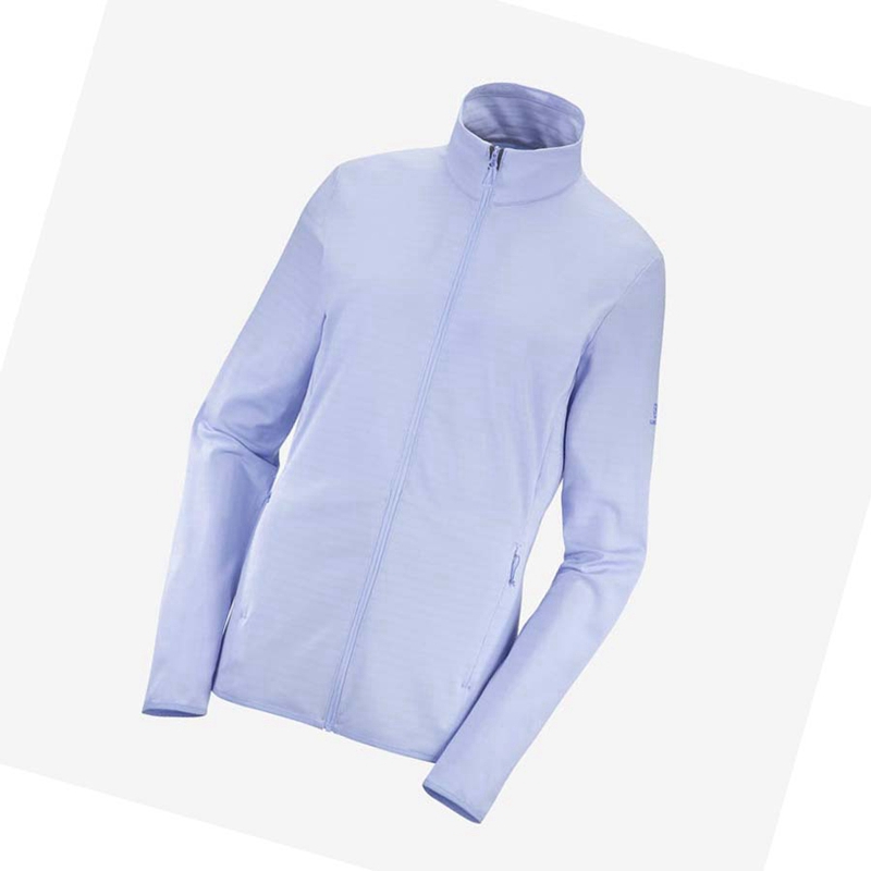 Salomon ESSENTIAL LIGHTWARM Hoodie Dam Blå | UMNDZPV-17