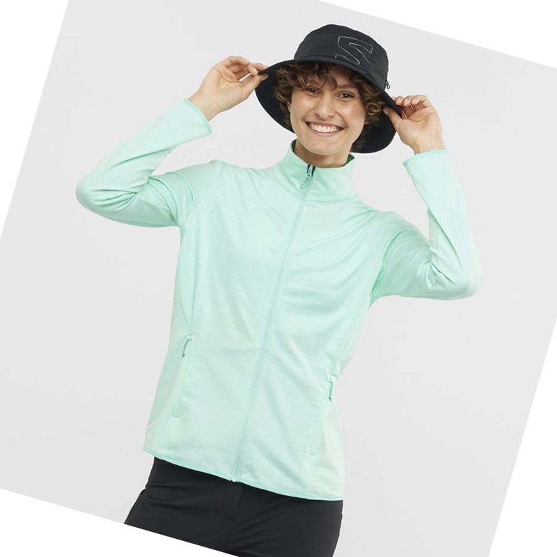 Salomon ESSENTIAL LIGHTWARM Hoodie Dam Gröna | RCMJBNT-97