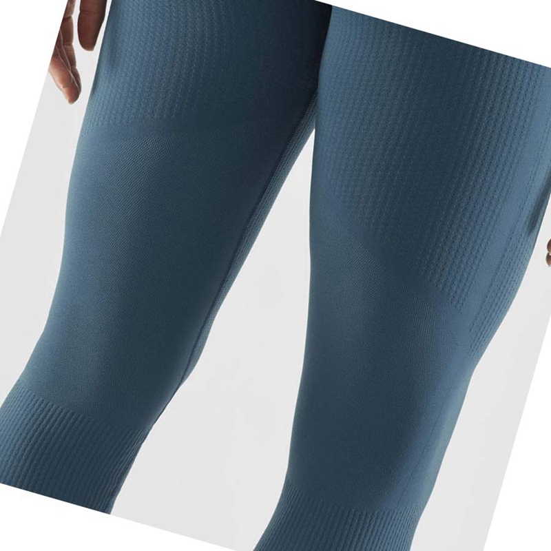 Salomon ESSENTIAL SEAMLESS Byxor Dam Blå | HBZJNDM-53