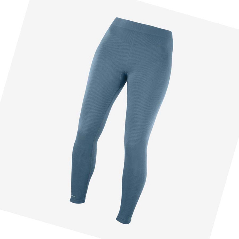 Salomon ESSENTIAL SEAMLESS Byxor Dam Blå | HBZJNDM-53