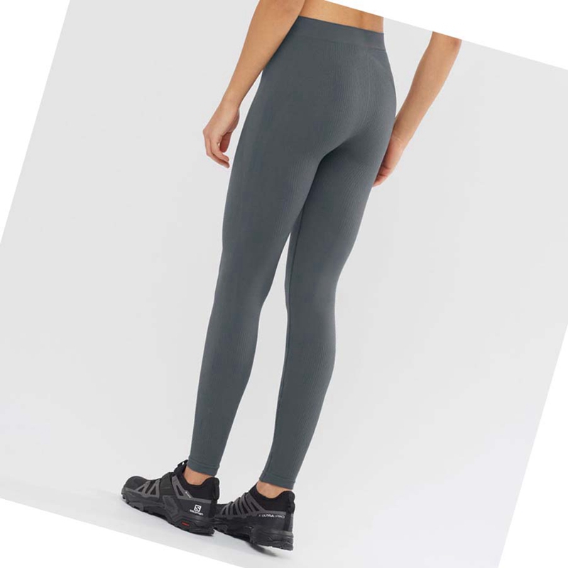 Salomon ESSENTIAL SEAMLESS Byxor Dam Svarta | VPXJWLM-24