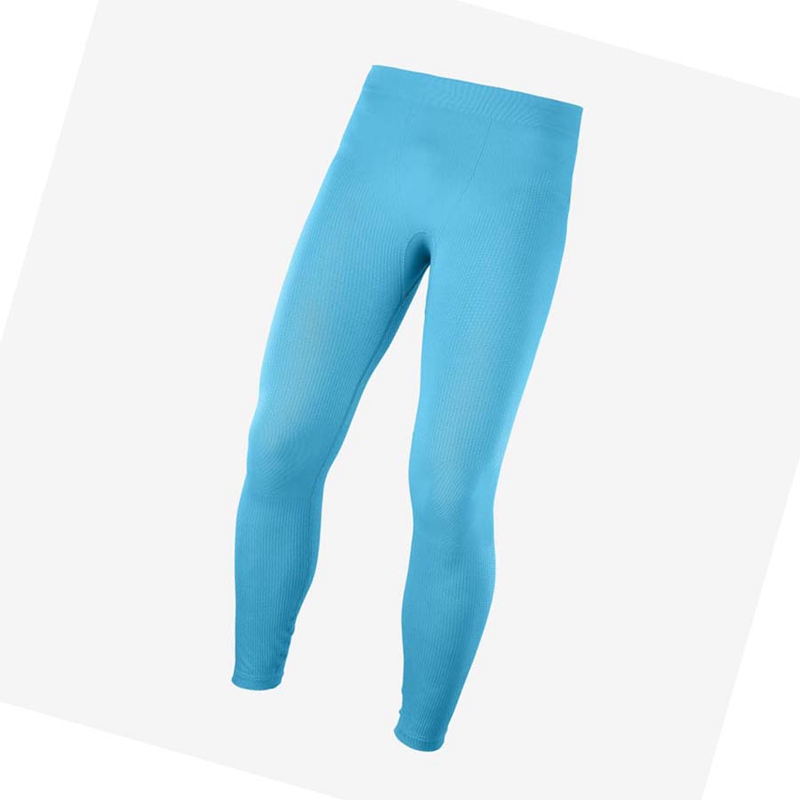 Salomon ESSENTIAL SEAMLESS Byxor Herr Blå | MQERTKU-37