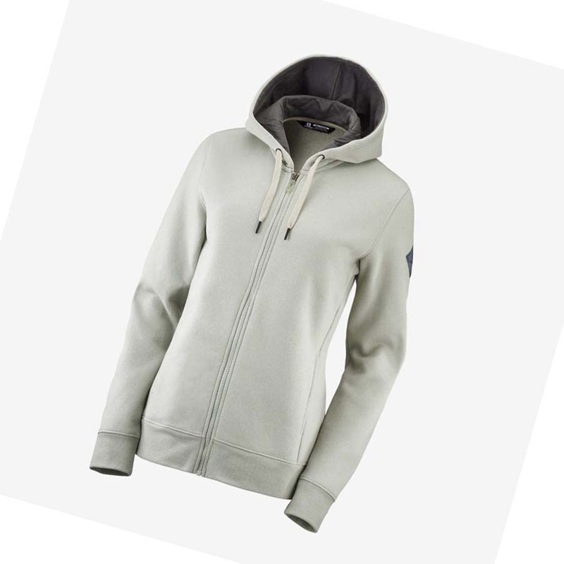 Salomon ESSENTIAL WARM SALOMON Hoodie Dam Beige | GLBSPIV-05