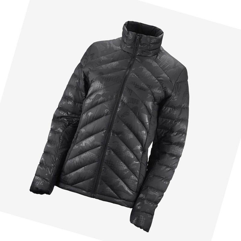 Salomon ESSENTIAL XWARM DOWN INSULATED Jacka Dam Svarta Svarta | HOYZFKC-61