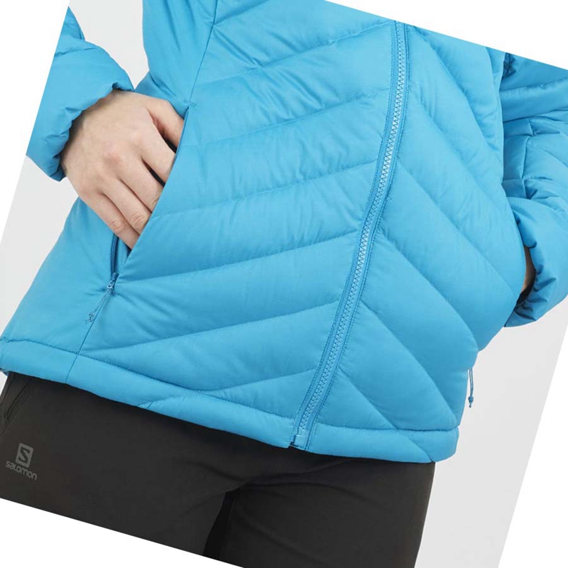 Salomon ESSENTIAL XWARM DOWN INSULATED Jacka Dam Blå | JYLWTIO-28