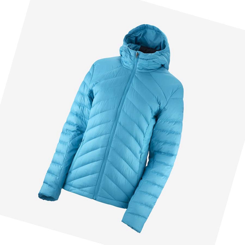 Salomon ESSENTIAL XWARM DOWN INSULATED Jacka Dam Blå | JYLWTIO-28