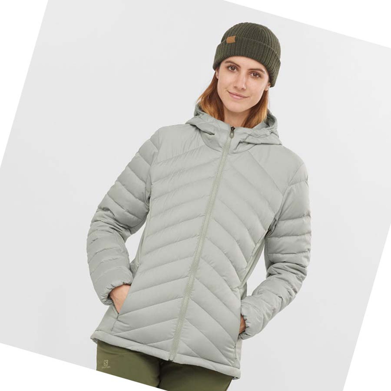 Salomon ESSENTIAL XWARM DOWN INSULATED Jacka Dam Vita | KGSLIBO-80