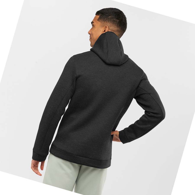 Salomon ESSENTIAL XWARM HYBRID Hoodie Herr Grå | WFMCPDX-04