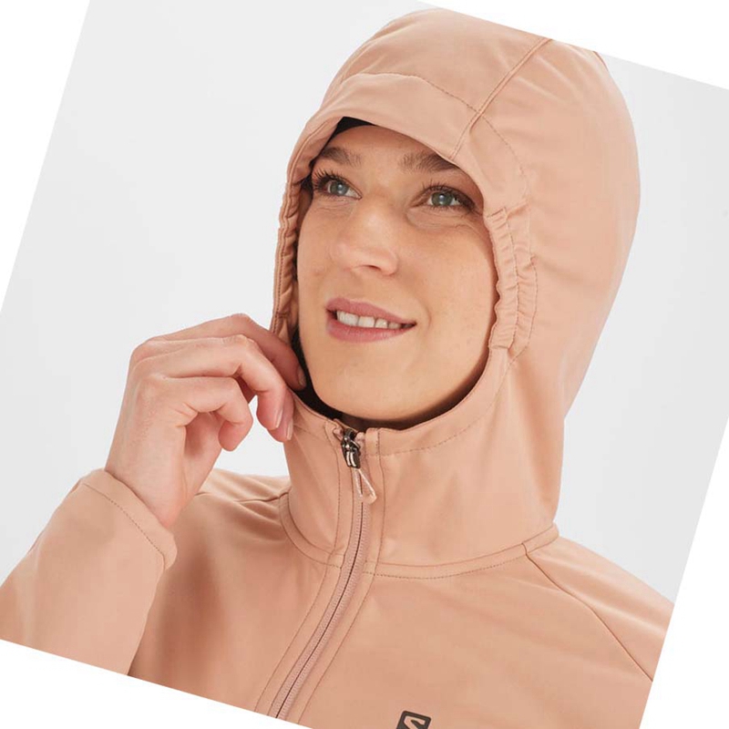 Salomon GORE TEX INFINIUM™ WINDSTOPPER® Jacka Dam Rosa | KARIEJG-83