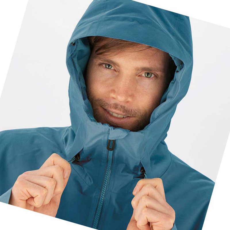 Salomon GRAVITY GORE-TEX ANORAK Skidjackor Herr Blå | XQEGZBD-68