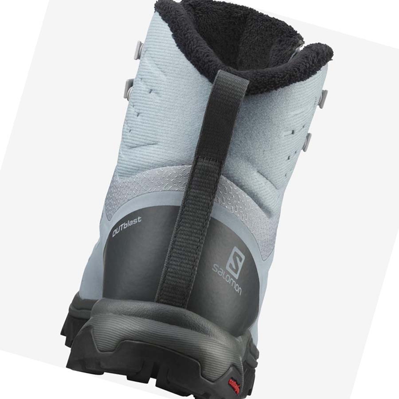 Salomon OUTBLAST THINSULATE™ CLIMASALOMON™ WATERPROOF Vinterkängor Dam Blå | KIXSPEU-62