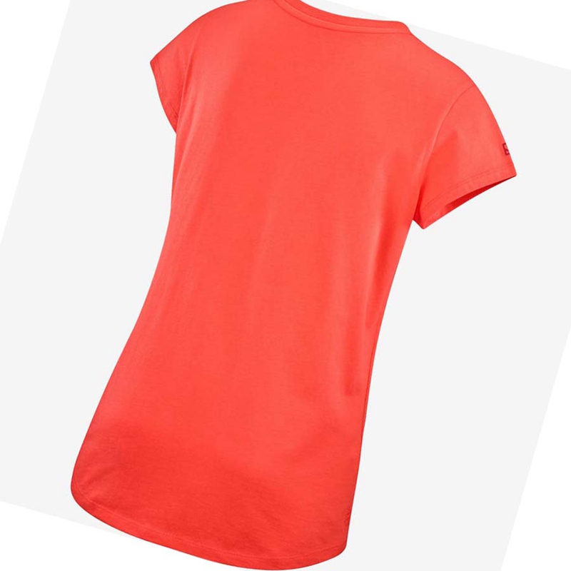 Salomon OUTLIFE SCOOP HEM TEE W T-shirt Dam Orange | DWMTBRG-67