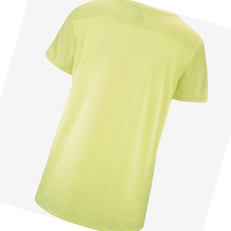 Salomon OUTLINE SUMMER T-shirt Dam Mintgröna | DFORHVP-02