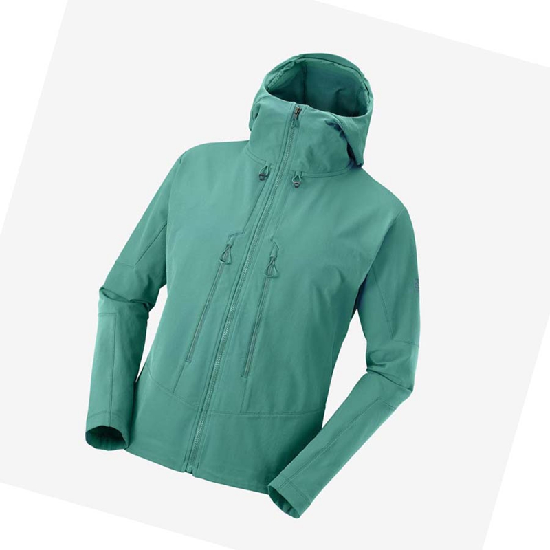 Salomon OUTPEAK SOFTSHELL Jacka Herr Gröna | VXDRSHZ-04