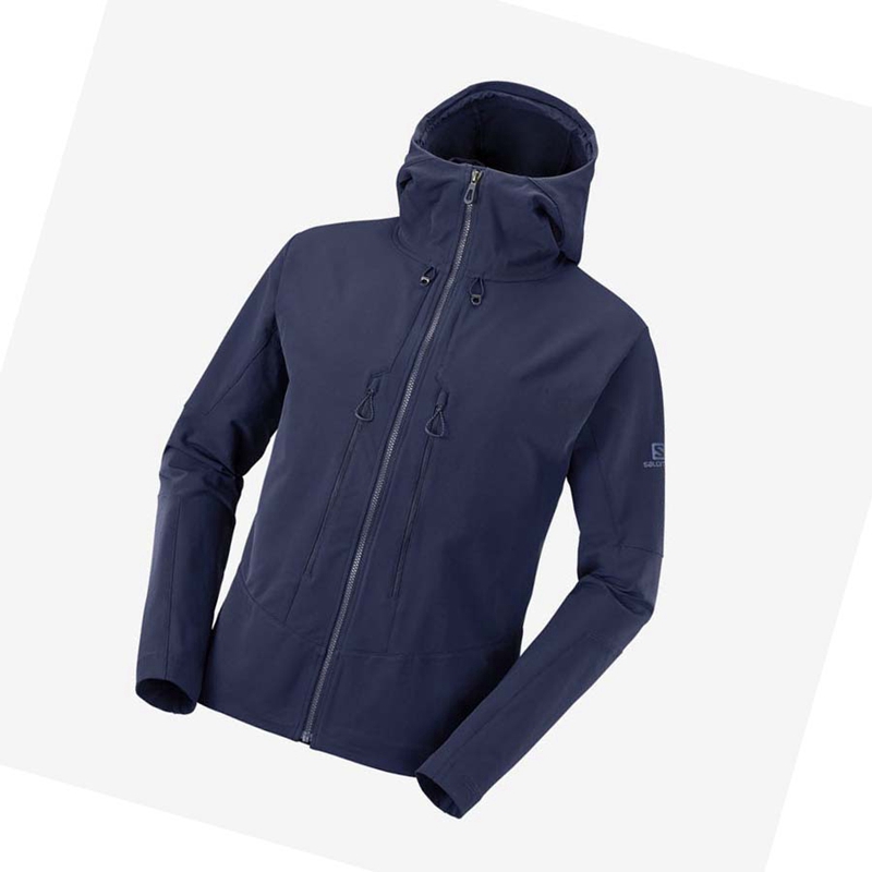 Salomon OUTPEAK SOFTSHELL Jacka Herr Marinblå | HRCLSZK-75