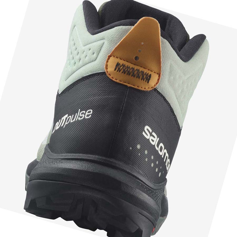 Salomon OUTPULSE MID GORE-TEX Vandringsskor Herr Svarta Turkos | LISQUME-91