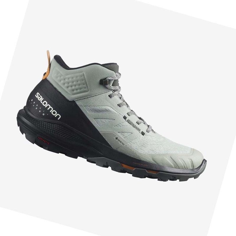 Salomon OUTPULSE MID GORE-TEX Vandringsskor Herr Svarta Turkos | LISQUME-91