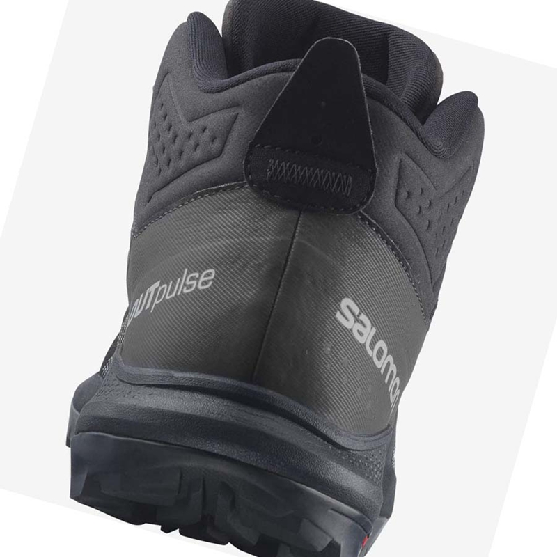 Salomon OUTPULSE MID GORE-TEX Vandringsskor Herr Svarta | ZIYGVFT-84