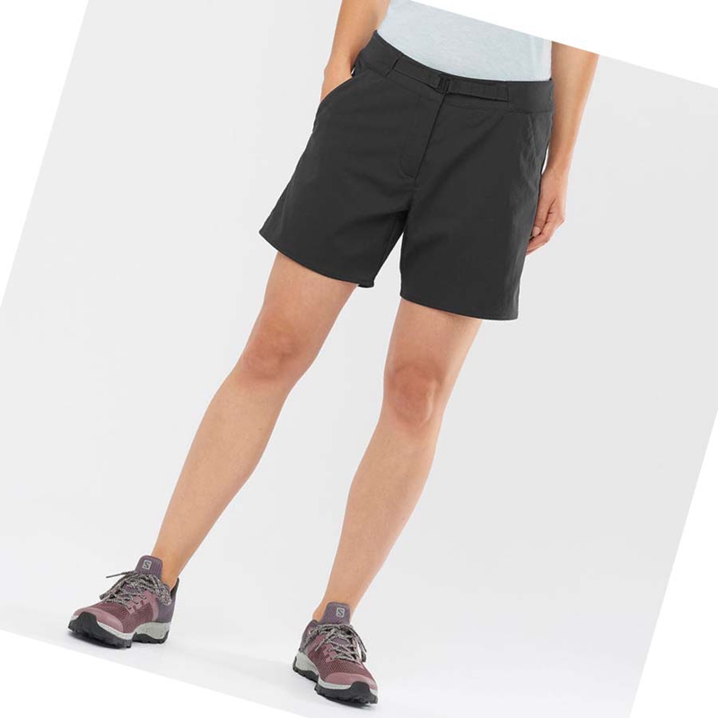 Salomon OUTRACK Shorts Dam Svarta | QRTFVJK-46