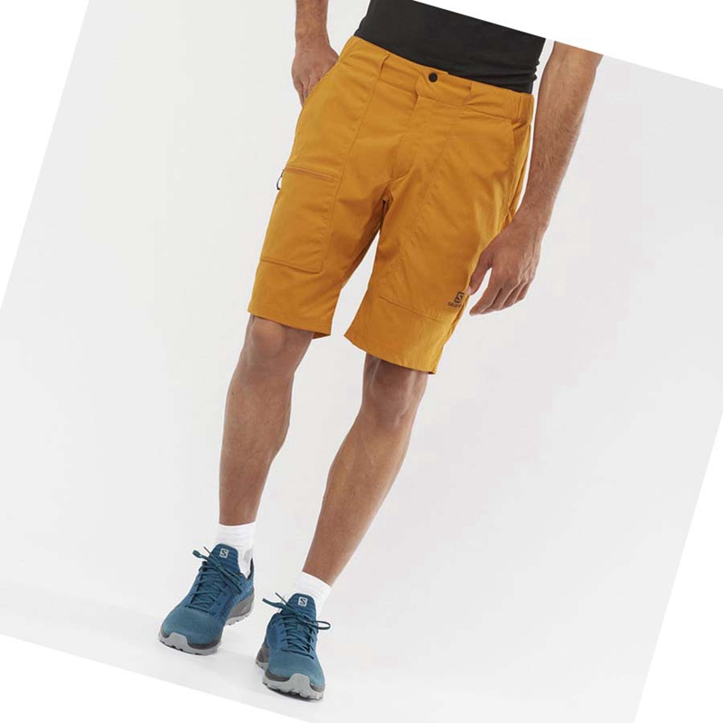 Salomon OUTRACK Shorts Herr Orange | ITGUQNA-09