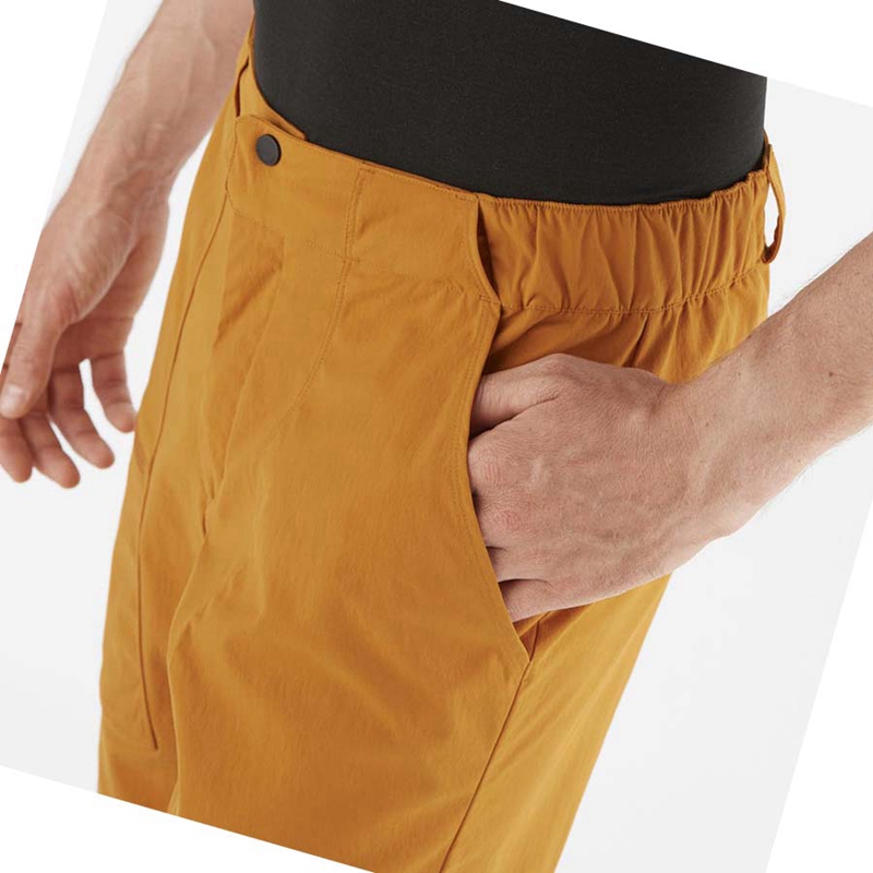 Salomon OUTRACK Shorts Herr Orange | ITGUQNA-09