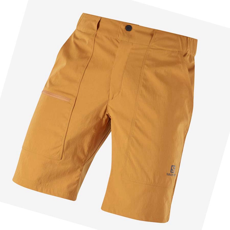 Salomon OUTRACK Shorts Herr Orange | ITGUQNA-09