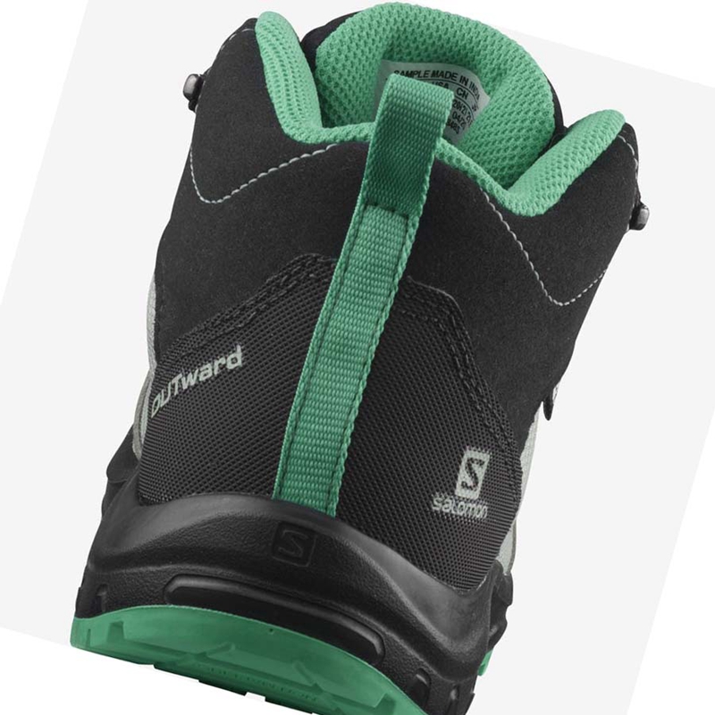 Salomon OUTWARD CLIMASALOMON™ WATERPROOF Vandringsskor Barn Mintgröna | VUACNZF-93